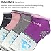 DubeeBaby Yoga Socks, Women's Non-Skid Pilate Grip Socks(Sun Series) (Sahasrara Chakra 4 Colors)