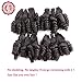 Brazilian Funmi Curly Human Hair 4 Bundles Natural Omber Black Unprocessed Remy Hair Short Bouncy Curls Weave Virgin Hair Extensions 200Gram/lot (10 10 10 10, New Funmi)