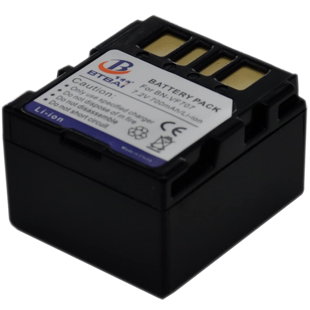 BTBAI BN-VF707 Battery+Charger AC Single for BNVF707 VF707L BN-VF707U VF707UE VF707US BN-VF714 VF714L VF714U VF714UE VF714US BN-VF733 VF733U VF733UE VF733US LY34647-002B GZ-MG21 MG30 MG77 MG37U k1a