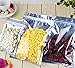 200 Pcs Clear Foil Flat Zipper Lock Mini Bag Self Seal Heat Sealed Pouch for Zip Food Storage Lock Bag with Tear Notches 3x3.9 inch (Usable Size 2.6x2.6 inch)