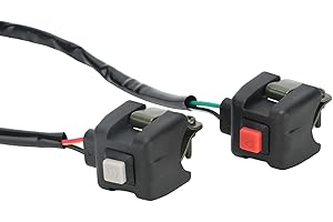 NB NIBBIRACING NIBBI 2 Pieces Engine Start Kill Switch Motorcycle Handlebar Switch Push Button for Dirt Pit Bike ATV Mini Bike 50cc 110cc 125cc 150cc