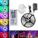 LED Strip Lights, Flexible Strip Lights, eBoTrade 16.2ft 300leds 4.9m Waterproof RGB Color Changing SMD 3528 Adhesive Light Strip with 44key Remote + Power Supply