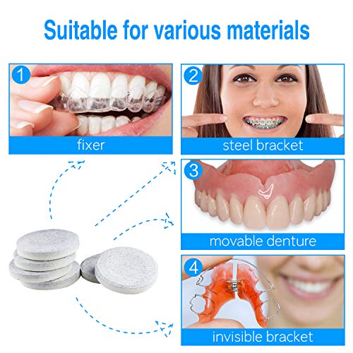 EZGO Denture Cleaner Tablets and Retainer Cleaner, Micro Cleaning Denture Cleanser, Help Removes Stain, Plaque, Bad Odor from Denture & Retainer (180 Days Supply) - Thumbnail 6