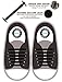 Qi Laces Kicks Kids Black - Tieless Elastic Silicone No Tie Shoelaces