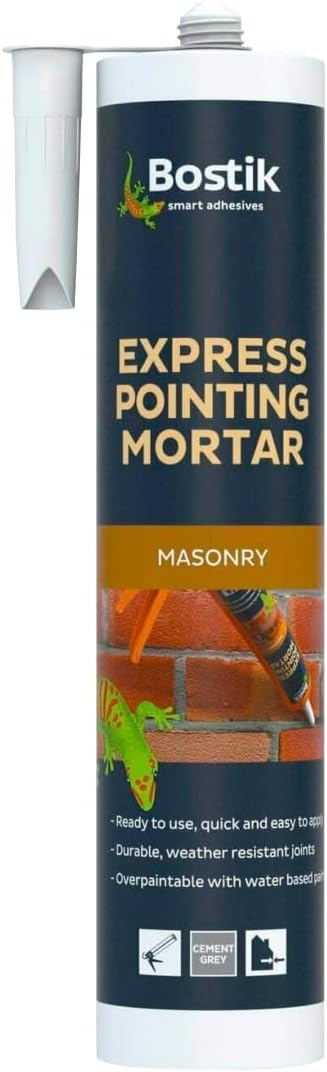 Bostik Express Pointing Mortar Grey 310ml Ready-to-Use Weather Resistant