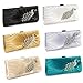 Anladia Women's Satin Pleated Peacock Crystal Evening Clutch Bridal Prom Party Bag