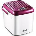 SKG Automatic 1-LB Mini Bread Maker - Beginner Friendly Programmable Breadmaker (19 Programs, 15 Hours Delay Timer, 1 Hour Keep Warm) - Gluten Free Whole Wheat Bread Machine