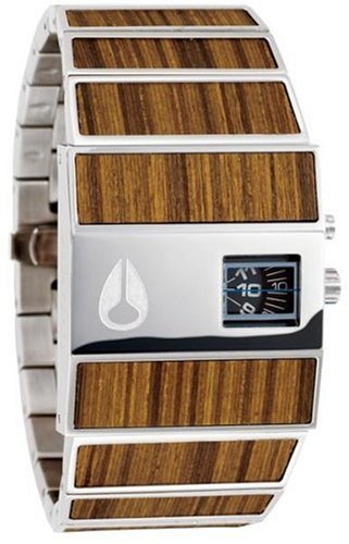 Nixon a028439 rotolog black dial stainless steel bracelet men wat…
