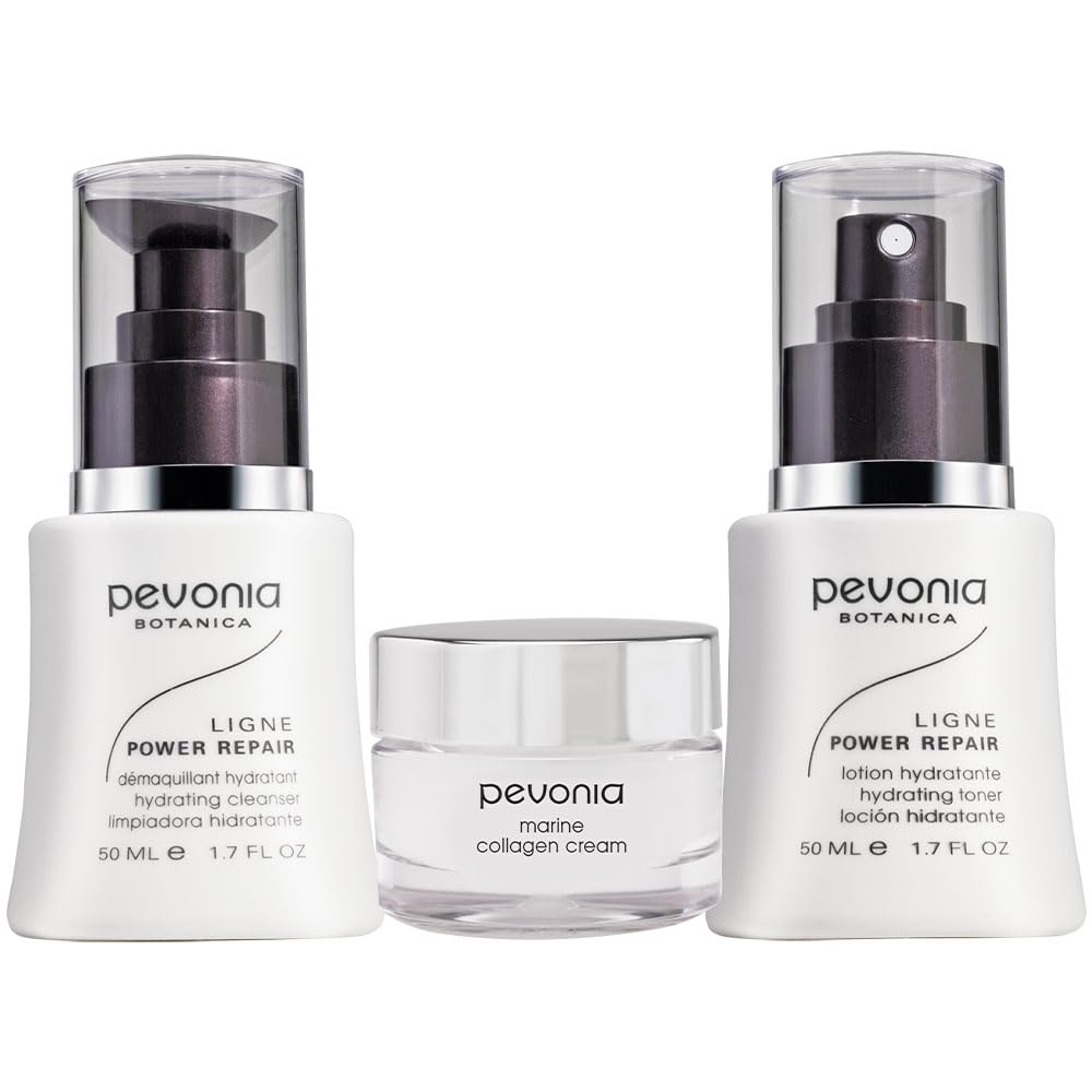 Pevonia Skincare Solution, Power Repair Kit, 3 Piece Set