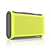 BRAVEN Balance Portable Wireless Bluetooth Speaker [18 Hour Playtime][Waterproof] Built-in 4000 mAh Power Bank - Retail Packaging - Electric Lime