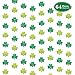Comken 8 Pack Glitter Shamrock Hanging Garland Decorations - No DIY Needed - St. Patrick's Day Hanging Shamrock Clover Decorations - Lucky Irish Party Supplies Decorations