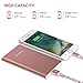 Yoobao G01 4000mAh Portable Charger(External Battery Power Bank) with Dual Input, 4.6oz Ultra Light Slim Thin Sleek Aluminum Alloy Shell with High-Speed and Safe Charg for iPhone Android etc-RoseGlod