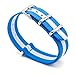 CIVO Watch Bands Premium Ballistic Nylon Watch Strap Stainless Steel Buckle (Sky/Ivory, 22mm)