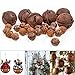 HOLICOLOR 26Pcs Rusty Metal Jingle Bells, 6pcs 9cm/3.5inch Jingle Bells and 20pcs 4cm/1.8inch Jingle Bells, Rusted Jingle Bell for Holiday Decoration, DIY Crafts, etc.