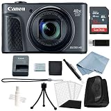 Canon Powershot SX730 HS Bundle (Black) + Basic Accessory Kit - Including to Get Started