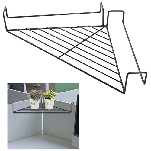 Buy Black Modern Metal Hanging Office Cubicle Corner Shelf / Floating