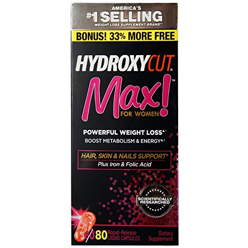 HYDROXYCUT Pro Clinical Max! for Women Weight Loss 80 ea (Pack of 2) HYDROXYCUT Pro Clinical Max! for Women Weight Loss 80 ea (Pack of 2)