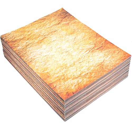 Koogel 220 Sheets Vintage Stationery Paper, Old Fashion Letter Paper 11 x 8.5 Inch Antique Looking Paper 10 Designs for Writing Calligraphy Scrapbook Wedding Invitation Printing