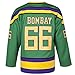 MOLPE Bombay 66 Ducks Jersey S-XXXL Green, 90S Hip Hop Clothing for Party, Stitched Letters and Numbers
