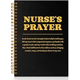 PUVOXHO Nurse's Prayer 160 Blank Pages Spiral Notebook, Nurse Graduation Appreciation Gifts, RN Assistant Gifts, Nurses Week Gifts, Christian Nurse Notebook, Religious Medical Student Gifts