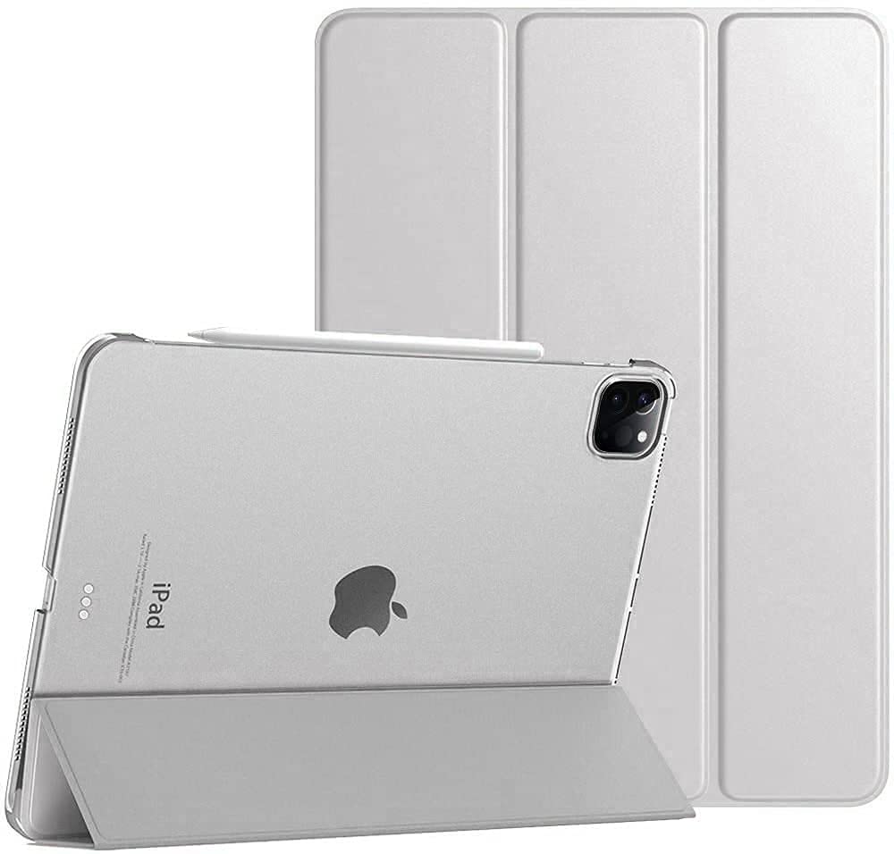 Magnetic Smart Case for Apple iPad Pro 11 2022/2021/2020 Stand Cover with Sleep/Wake Function & Apple Pen slot A2435 A2761 A2301 A2459 A2228 A2068 A2230 A2231 (Silver)