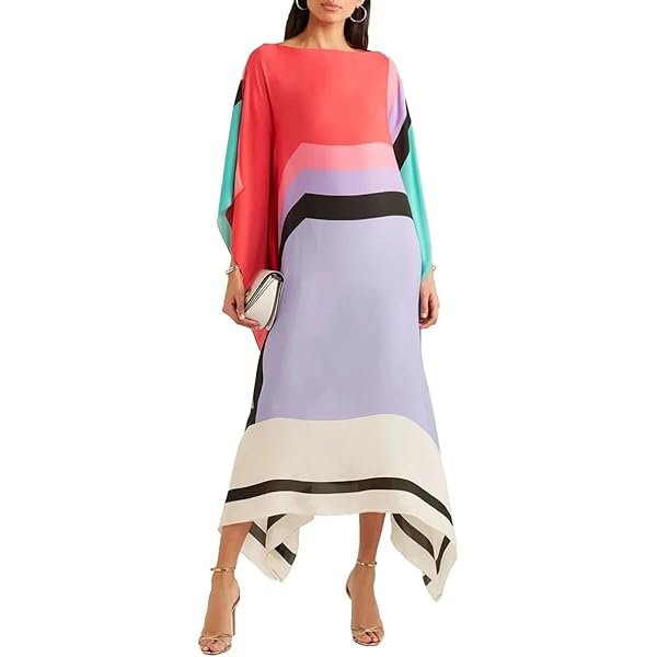 Silk Dresses For Women Modest Wear Women Slk Prnted Kaftan ,Kurta