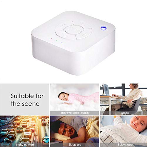 White Noise Sound Machine for Sleep for Baby and Adult with 9 Kinds of Nature Sonds Built in USB Timer - Thumbnail 6