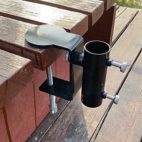 JINHAN Outdoor Umbrella Clamp Steel Patio Umbrella Holder Attaches