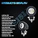 WEISIJI Motorcycle Driving Lights,10W 2inch LED Work Light Fog Lights for Harley Yamaha Motorcycles(2Pcs 10w spot)