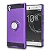 Ymhxcy Xperia XA1 Ultra Case with HD Screen Protector,360 Degree Rotating Ring & Bracket Rubber Dual Layer Shock Bumper Resistant Back Cover for Xperia XA1 Ultra(6
