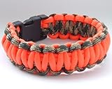 550 lb Paracord Survival Bracelet-5 Sizes-Weaved over 6 Internal Strands-Reversable