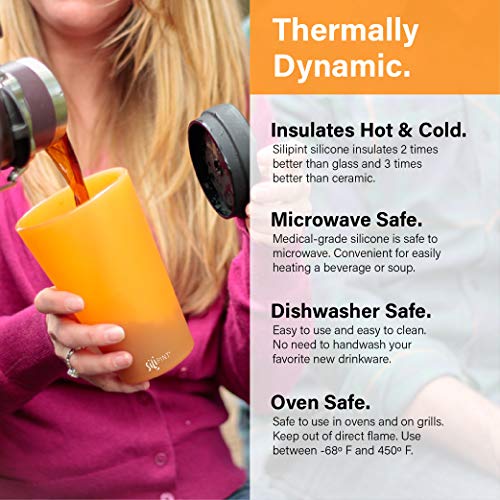 2 Silipint+Silicone+Patented+Shatter+proof+Drinkware