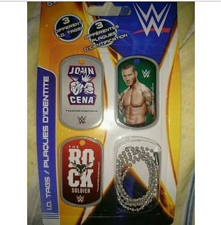 WWE Wrestler John Cena ID Dog Tags - Set A - 3 Count by forever clever
