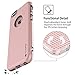 iPhone 6s Plus Case, iVAPO [Shock-Absorption] iPhone 6 Plus Case Rose Gold, Soft TPU Bumper with Delicate Embossed Texture PC Dual Layers Case for iPhone 6 Plus / 6s Plus 5.5 Inch (MM615) (Rose gold)