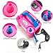AGPtEK Electric Air Balloon Pump with Built-in Tying Tool, 110V 600W Pink and White Portable Dual Nozzle Inflator/Blower for Party Decoration-with Tying Tool on Handle