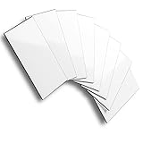 AULIGET 100-Piece Polished White Thick PVC Peel and