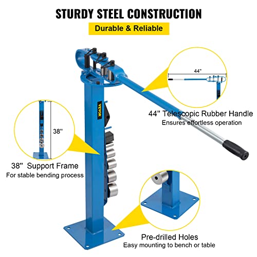 Mophorn YP 38 Pedestal Floor Compact Bender 7 Dies Versatile Compact