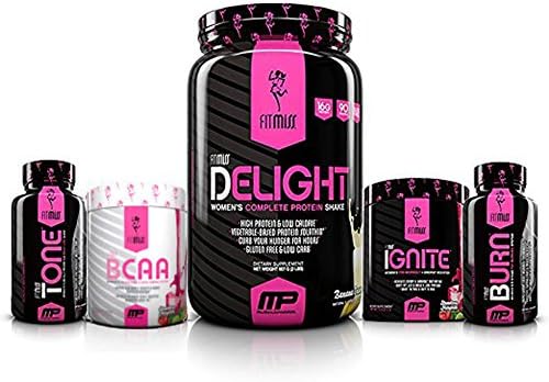 FitMiss Ultimate Diet Stack with FitMiss Burn, Ignite, Chocolate Delight, BCAA and Tone
