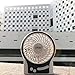 efluky 3-Speed Mini Desk Fan with LED Light, Portable USB Fan Quiet for Home, Office, Travel, Camping, Outdoor, Indoor, 4.9-Inch, White