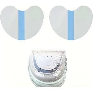 60 Pcs Transparent Shoe Waterproof Stickers Disposable Anti-Dirt Rain Protection Film Clear Shoe Cover Guards for Rainy Days