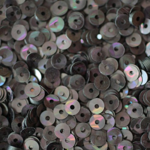 4mm Flat Round SEQUIN PAILLETTES ~ GALACTIC NIGHT MULTI Reflective METALLIC ~ Loose sequins for embroidery, bridal, applique, arts, crafts, and embellishment. Made in USA.