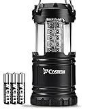 LED Camping Lantern, Costech Portable Brightest Outdoor Emergency Light with Batteries for Camping, Hiking, Fishing, Hurricane, Storm, Outage
