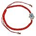 Gifts From Jerusalem Red String Kabbalah Bracelet w/Hamsa and Evil Eye Thin