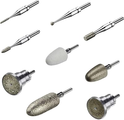 Beurer MP 60 Manicure Pedicure Tool Set 9 Sapphire Felt Tips Hand Foot Care