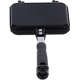 01 Double-Sided Frying Pan, Multifunction Baking Pan Kitchen Gadgets for Sandwich, Nonstick Cooking Pan for Toaster Breakfast Omelette