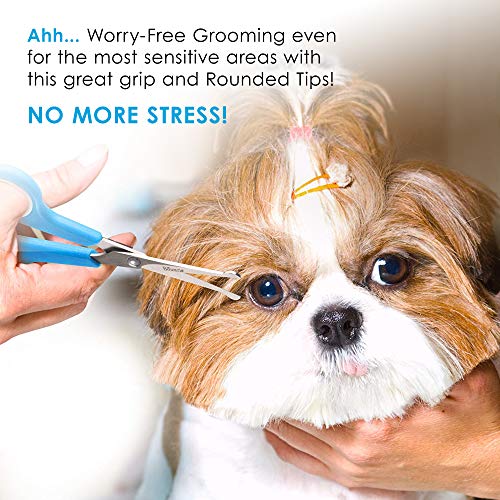 BOSHEL Dog Grooming Scissors Set 2 Pet Grooming Scissors Safe