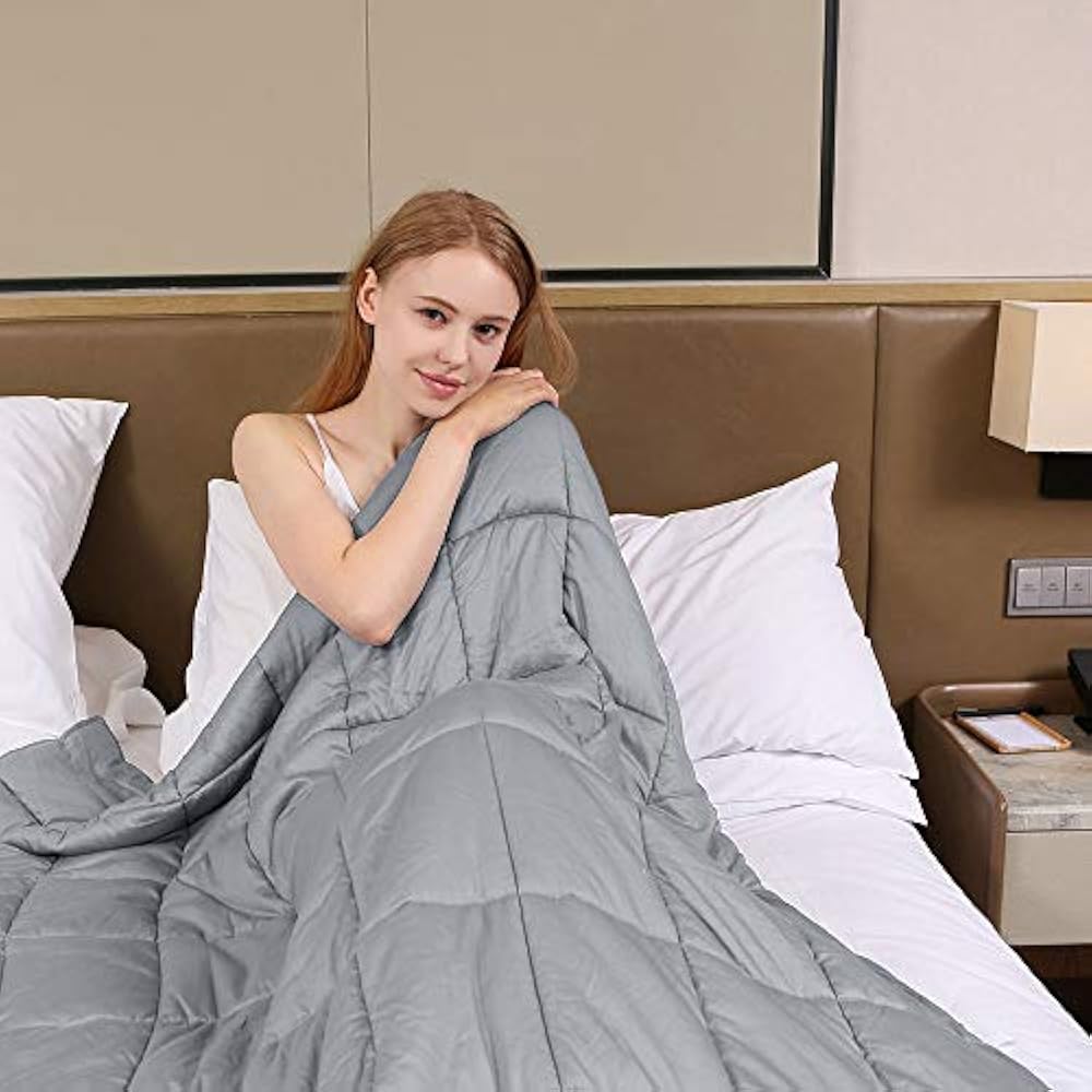 ZonLi Premium Weighted Blankets (60'x80'', 20lbs For 170230 Lbs, Light