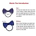 KOONY Baby Girls Bow Hair Tie Elastic Rubber Bands Ponytail Holder Mini Hair Accessories 20pc/set (Navy)