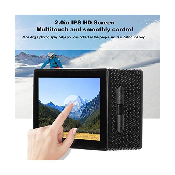 Lazmin112 4K Action Camera Kit, wasserdichte Mini-Weitwinkel-Camcorder-Kamera, intelligentes Verwacklungsschutz… – Bild 4