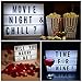 MARSHOME Cinema Light Box with 273 Letters & Symbols + 60 in USB Cable Bright Letter LED Box A4 Size Vintage Cinematic Light Box Changeable Message Sign